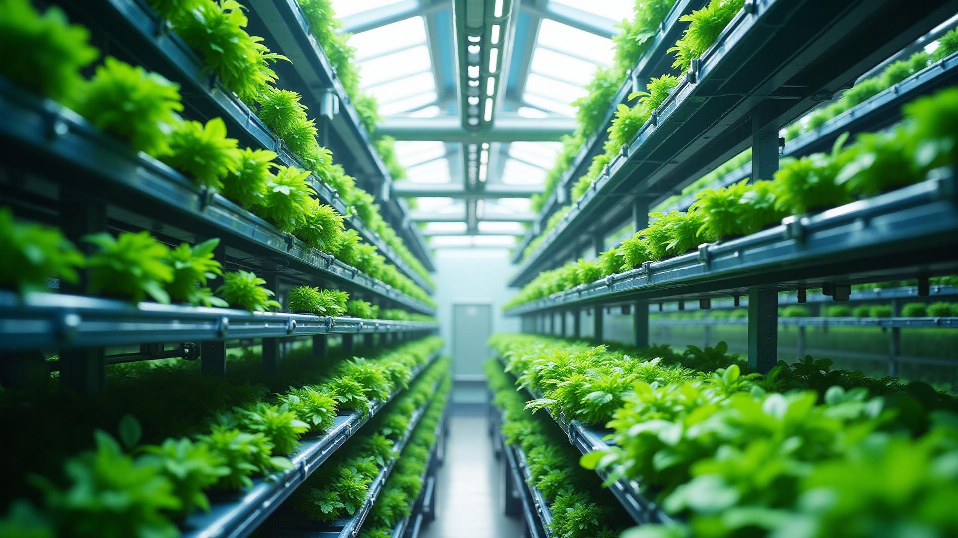Modern hydroponic farming facility